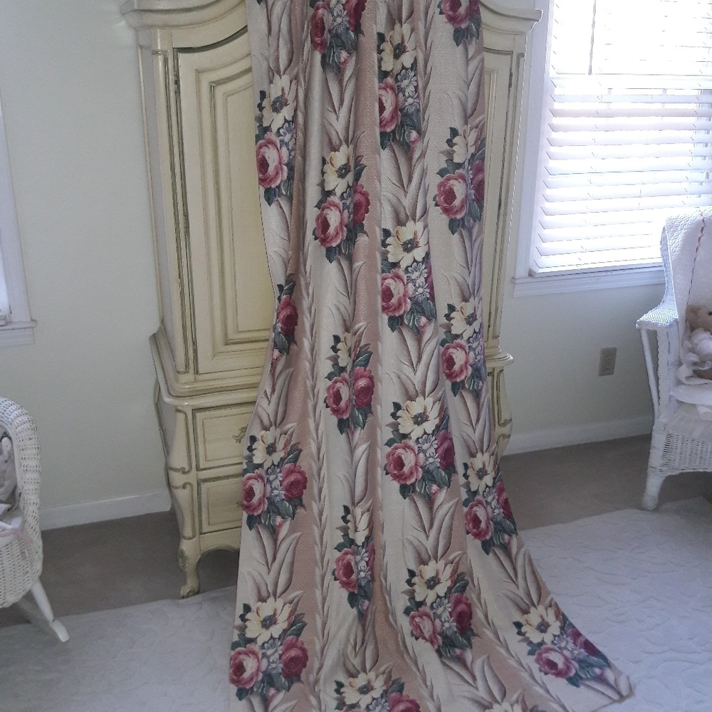 1940'S VTG "GLENCOURT" BARCLOTH PANEL! 87 X 39! - Picture 6 of 8